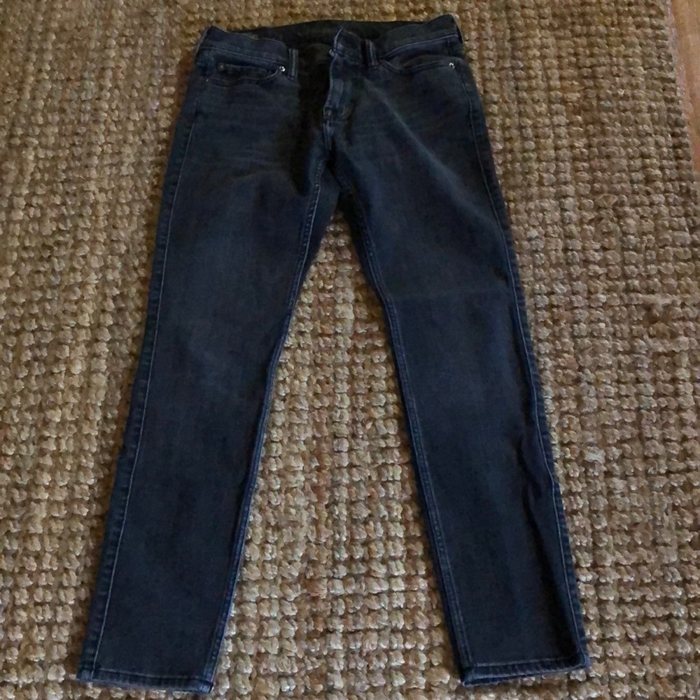 Abercrombie and Fitch faded black jeans